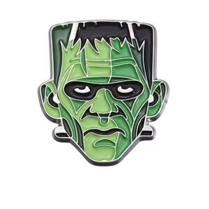 Frankenstein Head Enamel Metal Pin, 1931 Horror/Sci-fi